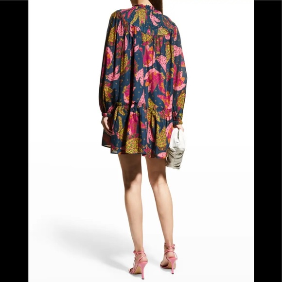 NWT! FARM RIO Patchwork Bananas Babydoll Dress - Size Medium - Picture 6 of 10